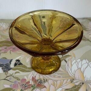 Vintage Anchor Hocking Fairfield amber dish